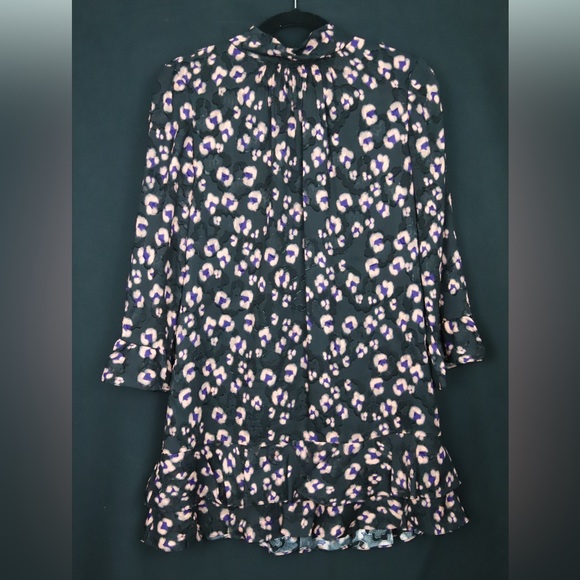 Rebecca Taylor Dresses & Skirts - Rebecca Taylor Jacquard Leopard Print and Floral Mini Dress